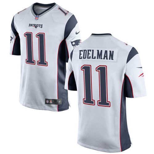 Nike Patriots #11 Julian Edelman White Youth Stitched NFL New Elite Jersey